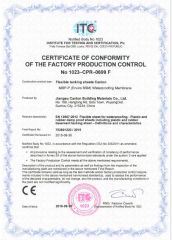 CE certificate from Jiangsu Canlon Building Materials Co., Ltd.