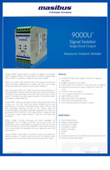 4mA Masibus 9000U+ Signal Isolator Current Rating 4mA Space Occupation Compact Noise Rejection Ratio Higher Signal Isolation Type 4 - Image 4