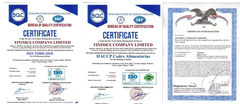 Certificate: HACCP, FDA, ISO certificate from Tinimex Company Limited
