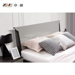 Modern Double Full Panel Sleeping King Wooden Queen Size Bed Frames - Image 3