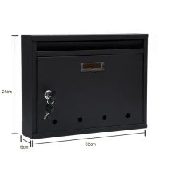 Hot Sale Metal Wall Mounted Mailboxes Galvanized Steel Mailboxes Residential Letter Boxes - Image 2