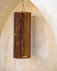 Bamboo Standing Lamp Duri Bond mushroom 2 Lamp & 3 Lamps. Hanging Lamp - Image 4