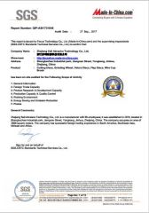 SGS certificate from Zhejiang Sali Abrasive Technology Co., Ltd.