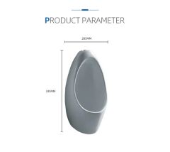 Modern Design Long-Lasting Eco-Friendly Waterless Wall Mounted Wc One Piece Sensor Men's Ceramic Urinal - Image 3
