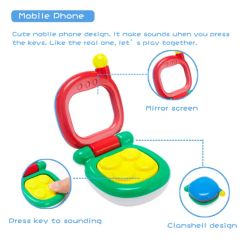 Funny Cute Shaking Hand Bells Set Infant Toy Teething Rattles for Baby - Image 4
