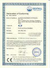 CE certificate from Shenzhen Kang Yuxin Electronic Co., Ltd.