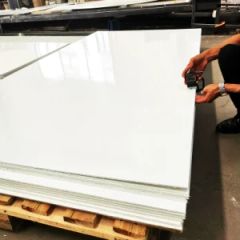 2mm 1.22m Wide Fiberglass Mesh Reinforced Resin GRP FRP Flat Sheet - Guangdong Yinuo Technology Co., Ltd