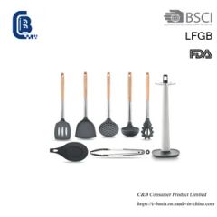 8PCS Non-Stick Silicone Kitchen Cooking Utensils Tool Set, Kitchenware - Image 1