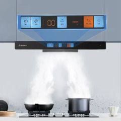 Wall-Mounted Styled Range Hood T Shape Range Hood Origin China Noise 61-70dB Venting Ducted Trademark Citin Panel Glass - Image 4