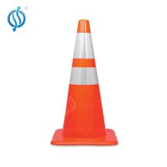 Black Base PVC Traffic Safety Warning Cone Signs - Image 3