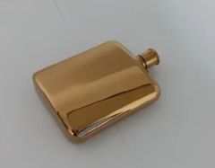 Rose Gold Hip Flask Origin China Color Golden Trademark OEM Style Outdoor Shape with Cover Payment Terms: T/T Feature - Image 1