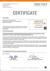 OEKO-TEX100 certificate from Qingdao Rosa Home & Decor Co., Ltd.
