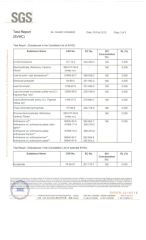SVHC3 certificate from Evian Manufacture Co., Limited