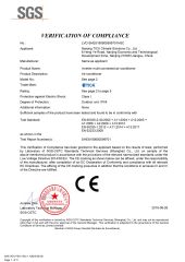 CE Certification certificate from ZERO TECHNOLOGIES CO., LTD.