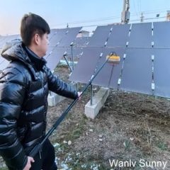 Customized Water Fed Kit Solar Panel Cleaning Brush with 7.5-Meter Extendable Pole - Wuxi Wanlv Intelligent Technology Co., Ltd