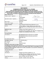 Product Inspection Report certificate from Guangdong Sunsir Electric Appliance Co., Ltd.