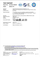 Vest CE Inspection Report certificate from Henan Kaiwei Protective Equipment Co., Ltd.