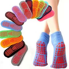 Custom Logo Design Anti-Slip Gym Grip Sport Socks Trampoline Socks - Image 1