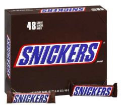 Snickers Full Size Bulk Chocolate Candy Bars -48 counts box - Image 1