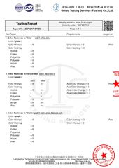 4 Level Color Fastness Report certificate of Guangzhou Yangda Knitting Co., Ltd. – certificate photo, supplier certificates section