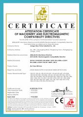 CE CERTIFICATE certificate of JIANGSU NEW VICTOR INDUSTRIAL CO., LTD. – certificate photo, supplier certificates section