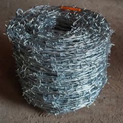 Arame Farpado 500 Metros Arame Farpado Barbed Wire MOQ 1000m Color Blue Origin China HS Code 7313000 Model NO. ST-006 Barb Length - Anping Sanxing Wire Mesh Factory