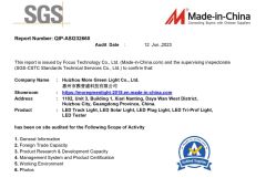 SGS certificate from Huizhou More Green Light Co., Ltd.