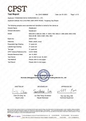 ASTM certificate from YONGKANG NOVA HARDWARE CO., LTD.