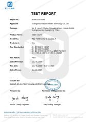test report certificate from Guangzhou Raysen Health Technology Co., Ltd.