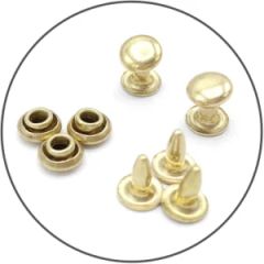 Metal Brass Double Needle Vintage Jeans Buttons for Clothing Stock Stock Shape Round Style Simple Origin China Model NO. snap - Shanghai Sky Industrial Products Co., Ltd