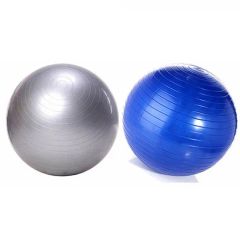Wholesale PVC Anti-Burst Yoga Exercise Ball with Striped Non-Slip Elastic Pilates Accessories Customizable - Image 3
