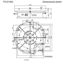 Tx121500 Digital Display Manual Motor Rotary Table - Image 3