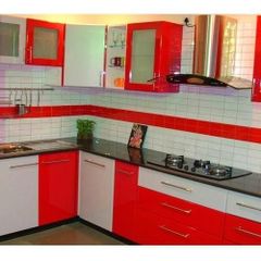 Modular Kitchen Interior Construction Quality Sturdy Design Style Elegant And Contemporary Customization Various Standard Sizes And - Image 1