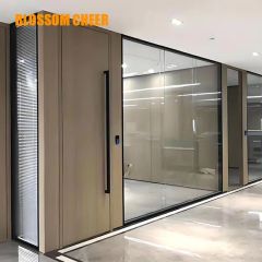 Sleek Modern Aluminum Glass Office Partition Wall Solutions Color Black Style Modern Model NO. BC1865 Security Rating A HS Code - Image 2