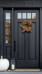 Modern Style Cast Metal Front Entrance Door - Image 3