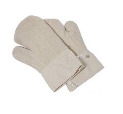 Bakery Terry 5 Finger Glove, Triple Palm Terry Mittens Terry Cloth Working Glove & Mitts - Image 1