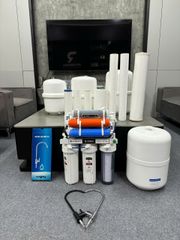 Under-sink water RO set Faucet Included Yes Stage Count 7 Stages Tank Material Plas-steel, Plastic Tank Capacity 3.2G, 3.2g, 4G, 4g, 5G, 5g, 6G, 6g - Image 1