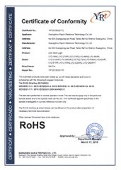 RoHS Certificate certificate from Guangzhou Raych Electronic Technology Co., Ltd.