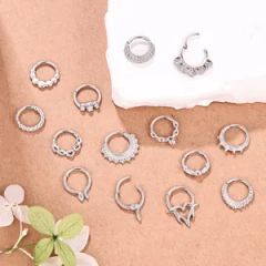 Elegant Cast Stainless Steel Nose Ring Safe Comfortable Daily Accessory - Image 5