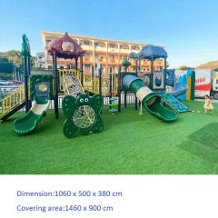 Commercial Plastic Slide Rope Tunnel Outdoor Playground Equipment Climbing - Guangzhou Funcastle Amusement Equipment Co., Ltd