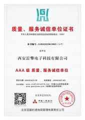 Quality and Service Integrity Unit certificate from Hangzhou Ragine Electronic Technology Development Co., Ltd.