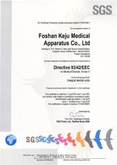 CE certificate from Foshan Keju Medical Apparatus Co., Ltd.