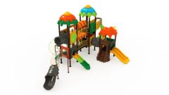 Easy Clean Stable Structure Smooth Surface Outdoor Playground Set for Amusement Zone - Image 3