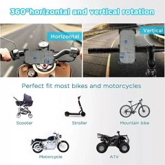 GPS Bicycle Motorcycle Handlebar Rearview Mirror Mount Bracket Mobile Phone Holder - Image 6