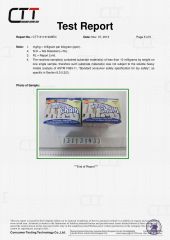 Certificate certificate from Ningbo Jinfeng Imp. & Exp. Co., Ltd.