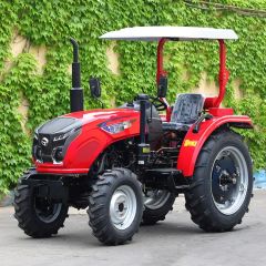 Mini 50HP 60HP 4WD Agricultural Tractor with Frame Color Red Size Small Condition New Drive Wheel 4WD Trademark Tohone Fuel Gas / - Image 1