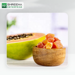 Full of Vitamin A C 100% dried fruit freeze dried papaya chips,papaya cubes for human with retail package snacks for OEM - Image 6