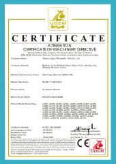 CE8 certificate from TAIZHOU LIZHOU PNEUMATIC TOOLS CO., LTD.
