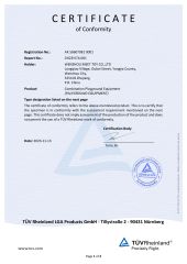 AK certificate from WENZHOU MEET TOY CO.,LTD