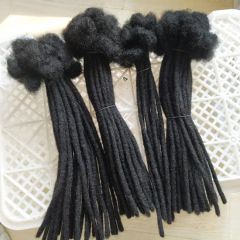 Afro Kinky Dreadlocks Braids Crochet Braiding Hair Extensions Handmade Soft Dreadlocks - Image 1